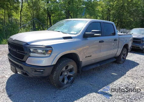 2021 Ram 1500 Big Horn 4X4 5'7 Box из США, поврежденный, VIN 1C6SRFFT6MN577232